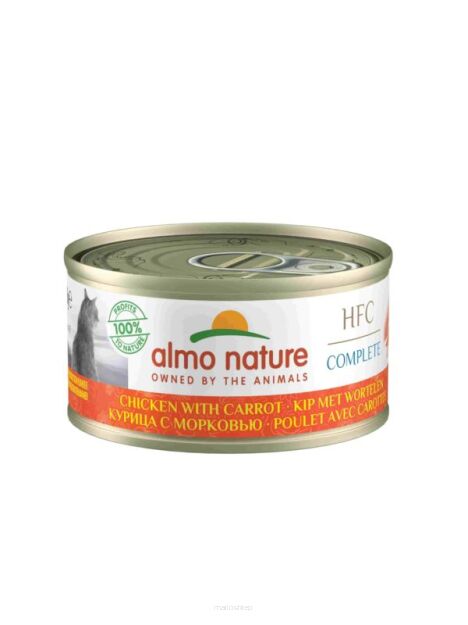 AlmoNature HFC COMPLETE - KURCZAK / MARCHEW 70G KOT