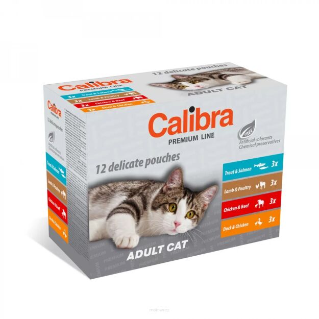 CALIBRA ADULT multipack 12saszetek dla kota