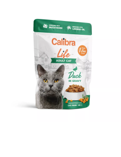 Calibra Cat Life pouch adult 85g Beef lub Duck