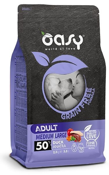 OASY DRY DOG GRAINFREE Adult M/L - Kaczka